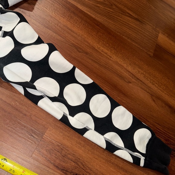 Lululemon Scuba Hoodie 8 Black White Polka Dot Full Zip Jacket Fleece Sweatshirt - Picture 8 of 15